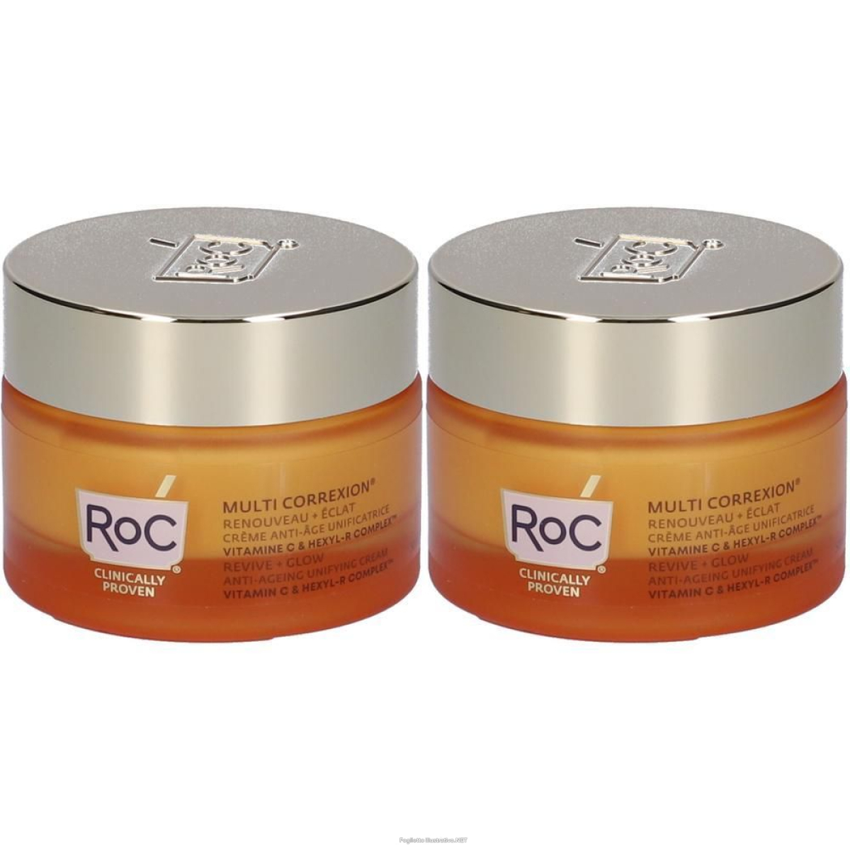 Cerca Offerte di roc multi correxion revive + glow anti-ageing unifying cream 2x50 ml c e acquista online