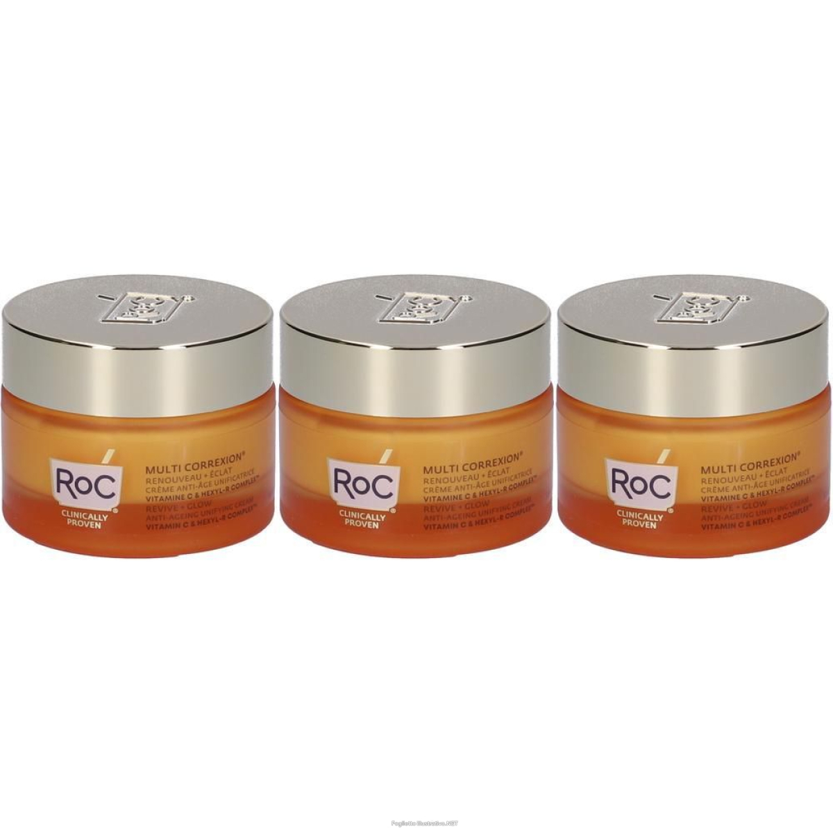 Cerca Offerte di roc multi correxion revive + glow anti-ageing unifying cream 3x50 ml c e acquista online