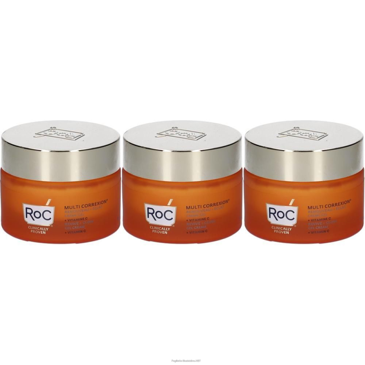 Cerca Offerte di roc multi correxion® revive + glow crema gel illuminante 3x50 ml e acquista online