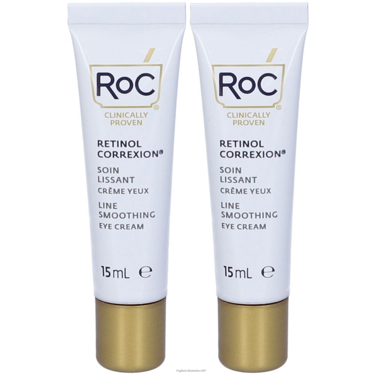 Cerca Offerte di roc retinol correxion line smoothing eye cream set da 2 2x15 ml crema e acquista online