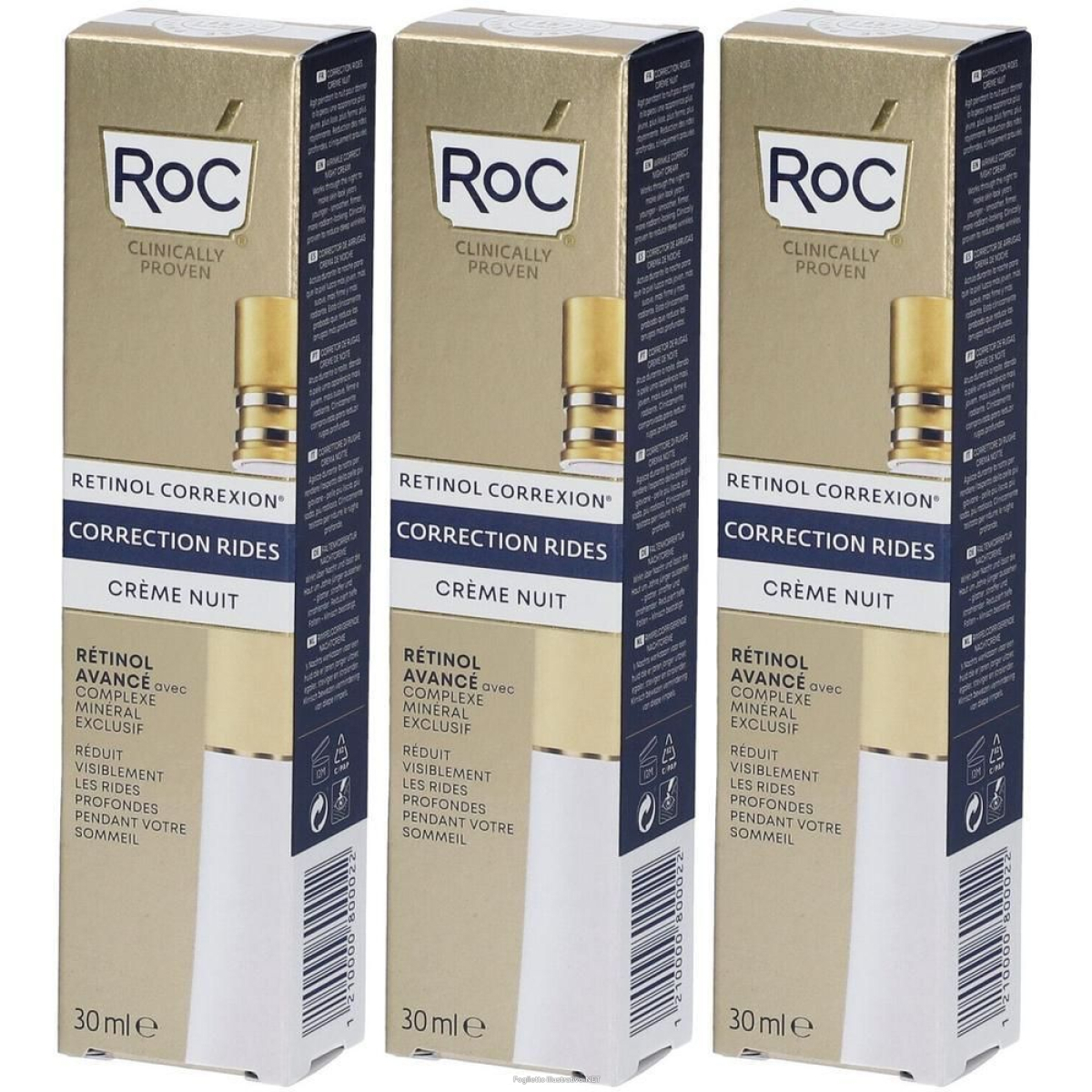 Cerca Offerte di roc retinol correxion® wrinkle correct crema intensiva notte 3x30 ml c e acquista online