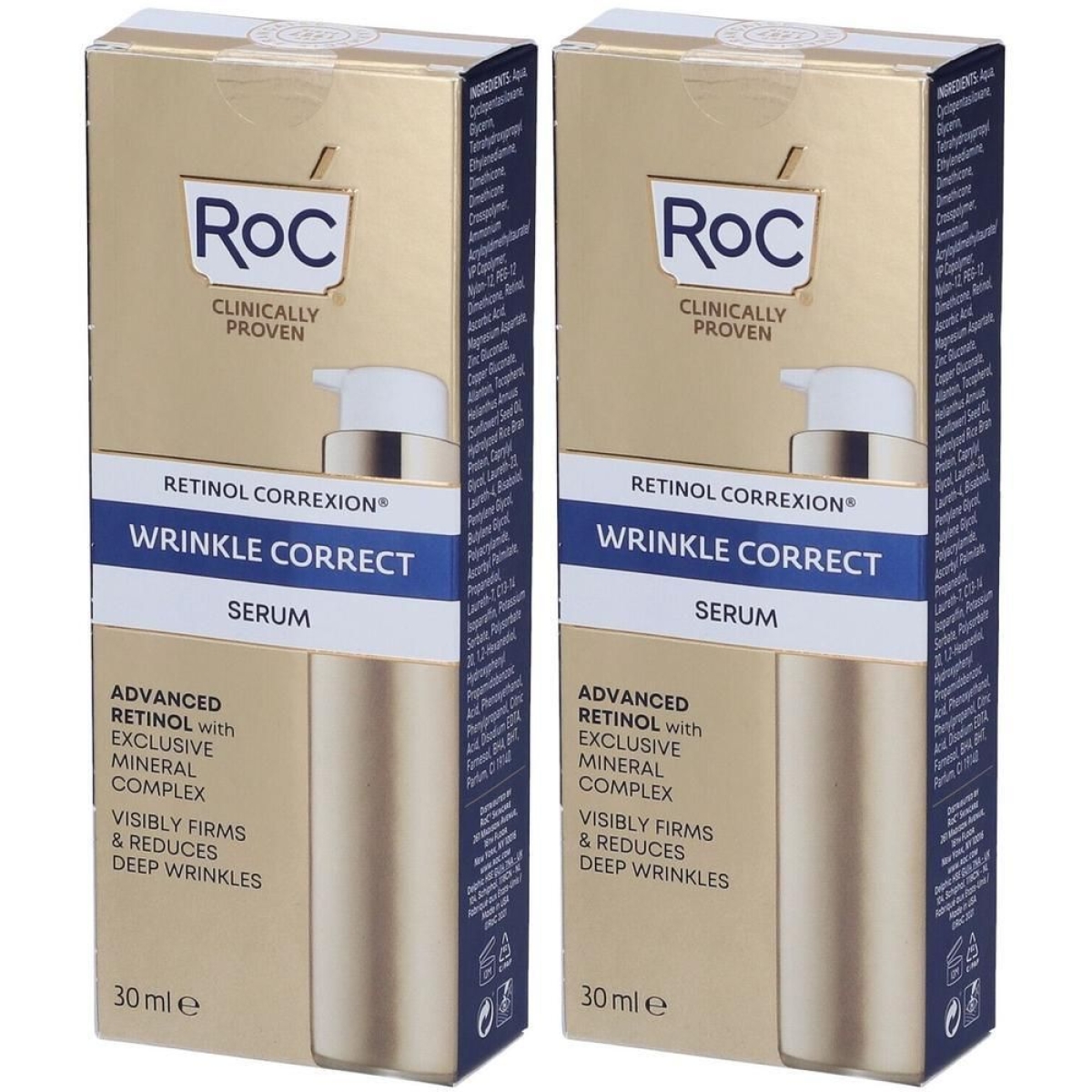 Cerca Offerte di roc retinol correxion wrinkle correct serum 2x30 ml e acquista online