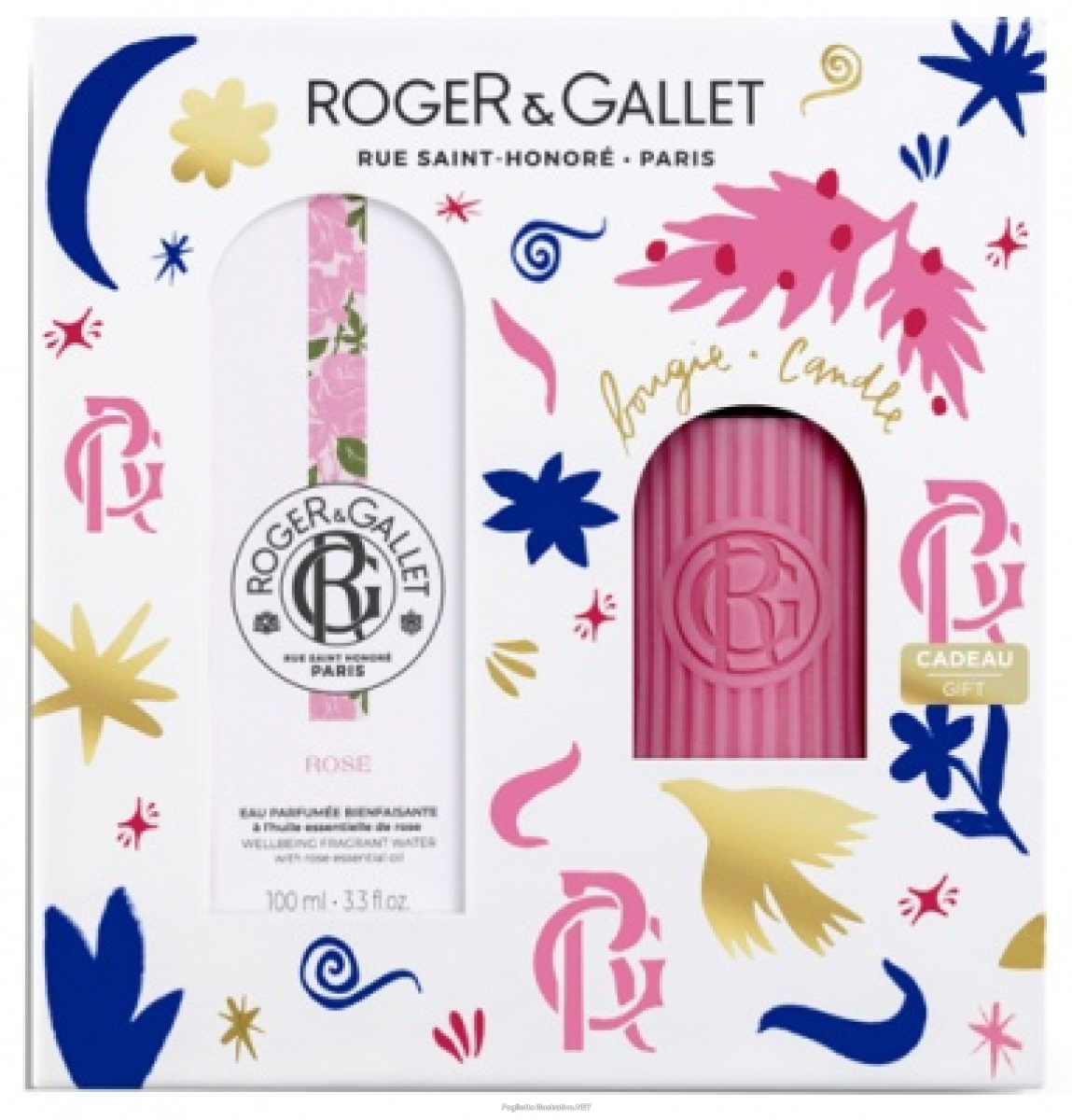 Cerca Offerte di roger&gallet set natale rose 100 ml + candela e acquista online