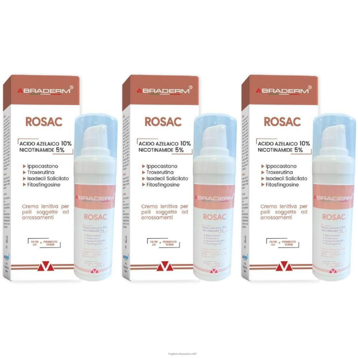 Cerca Offerte di rosac 30ml braderm 3x30 ml soluzione e acquista online