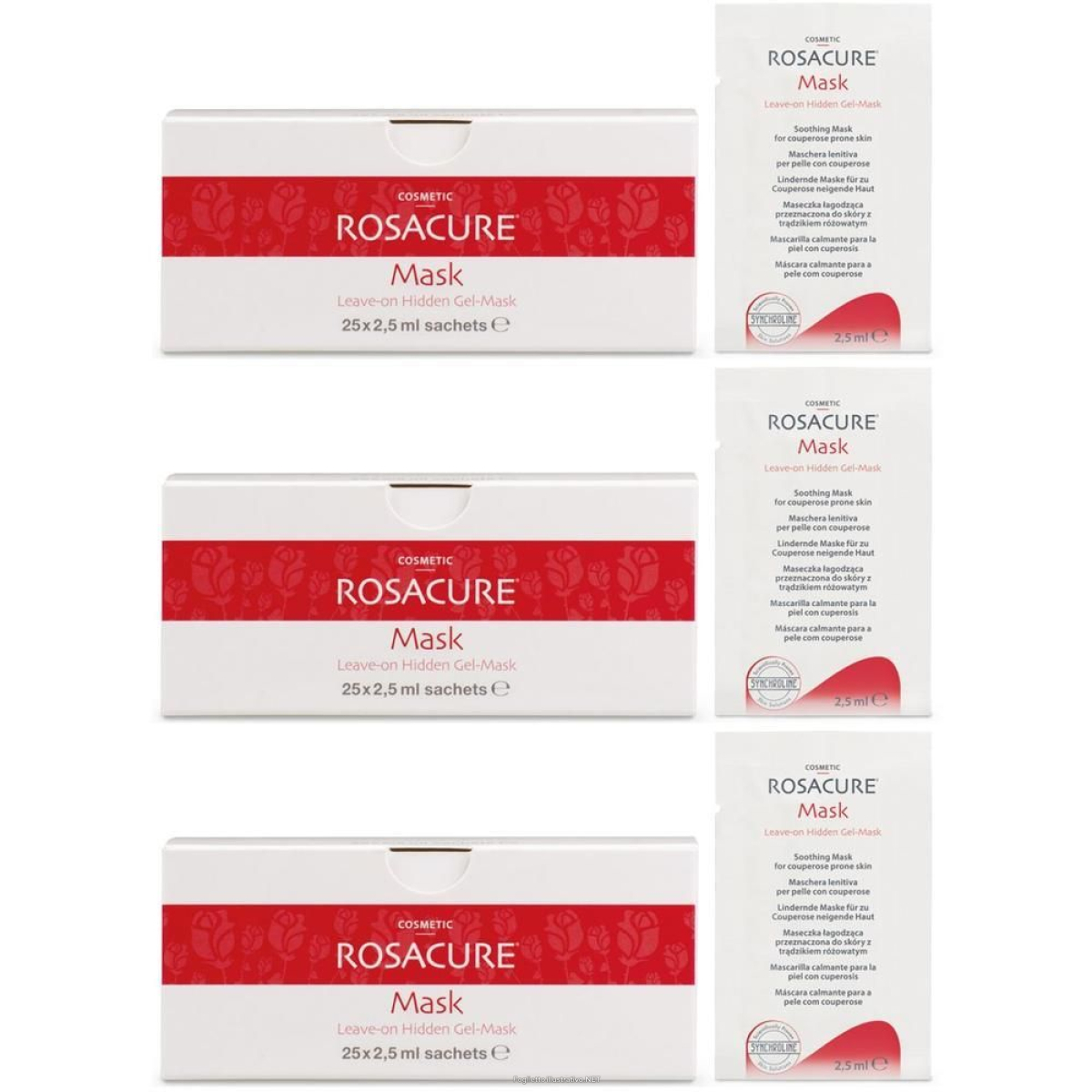 Cerca Offerte di rosacure mask leave on hidden gel 25 bustine da ml 3x625 ml ge e acquista online