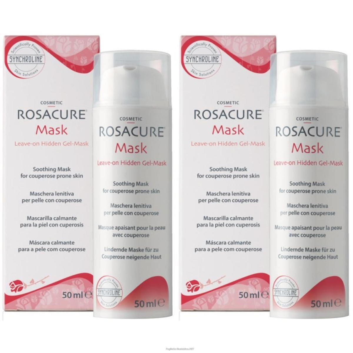 Cerca Offerte di rosacure mask leave on hidden gel 50 ml 2x50 ml e acquista online