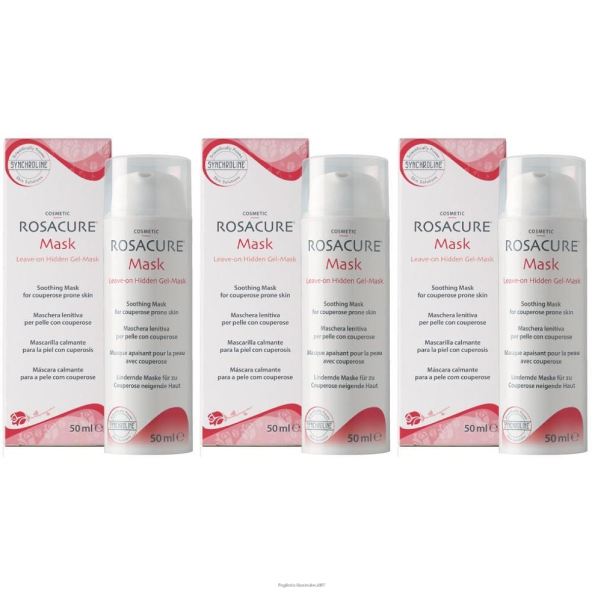Cerca Offerte di rosacure mask leave on hidden gel 50 ml 3x50 ml e acquista online