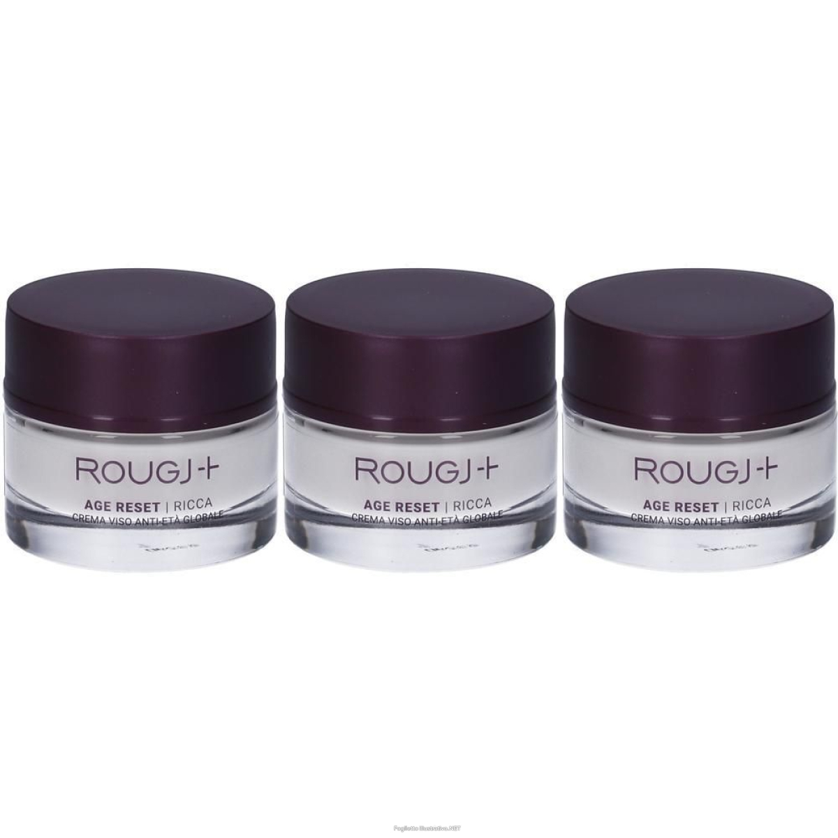 Cerca Offerte di rougj+ age reset crema viso anti-età globale ricca 3x50 ml e acquista online