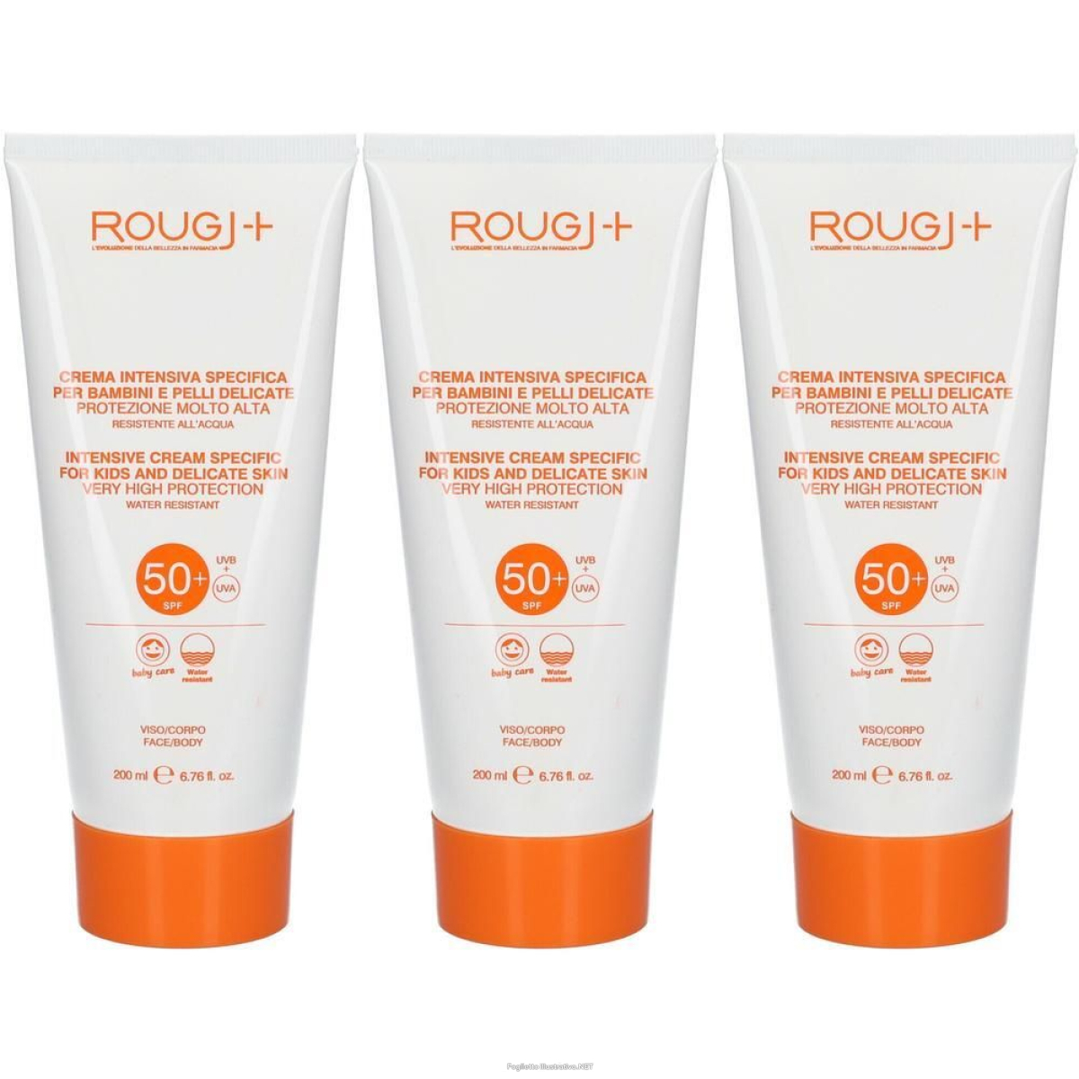 Cerca Offerte di rougj crema solare kids spf50+ 3x200 ml e acquista online