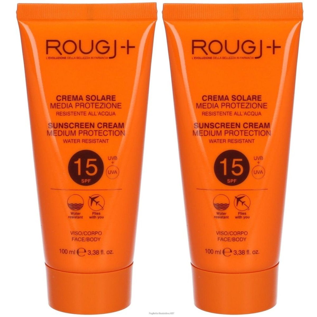 Cerca Offerte di rougj+ crema solare media protezione spf15 set da 2 2x100 ml sol e acquista online