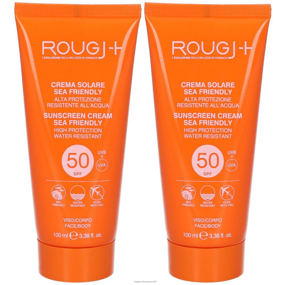 Cerca Offerte di rougj+ crema solare spf 50 set da 2 2x100 ml solare e acquista online