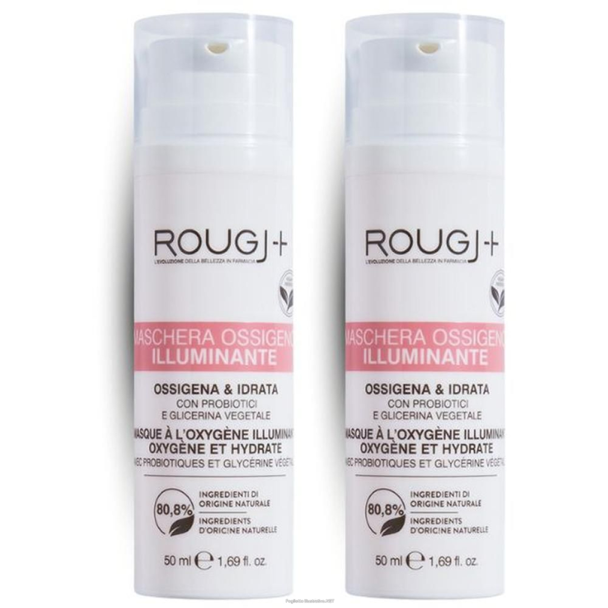 Cerca Offerte di rougj maschera viso all'ossigeno illuminante 2x1 st e acquista online