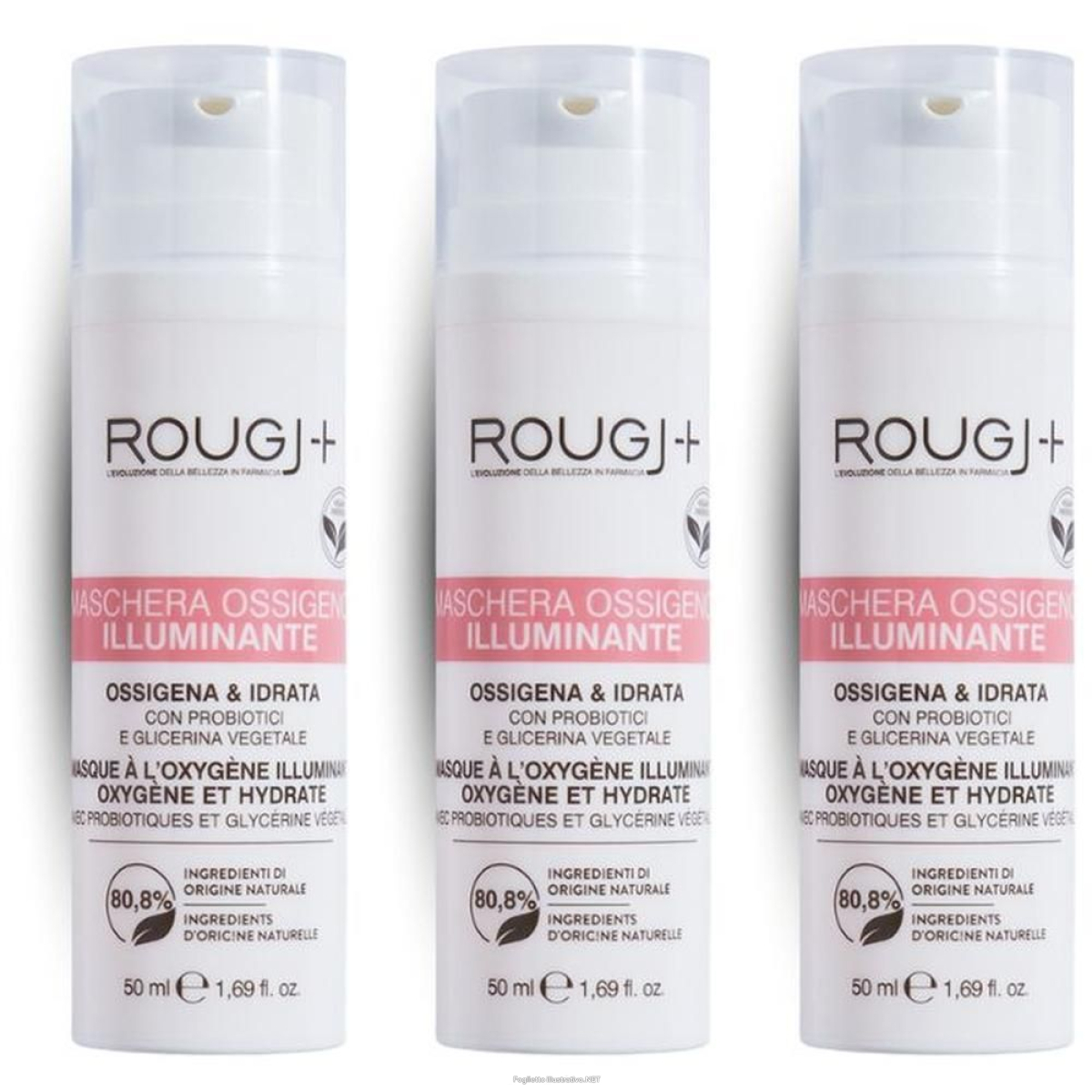 Cerca Offerte di rougj maschera viso all'ossigeno illuminante 3x1 st e acquista online