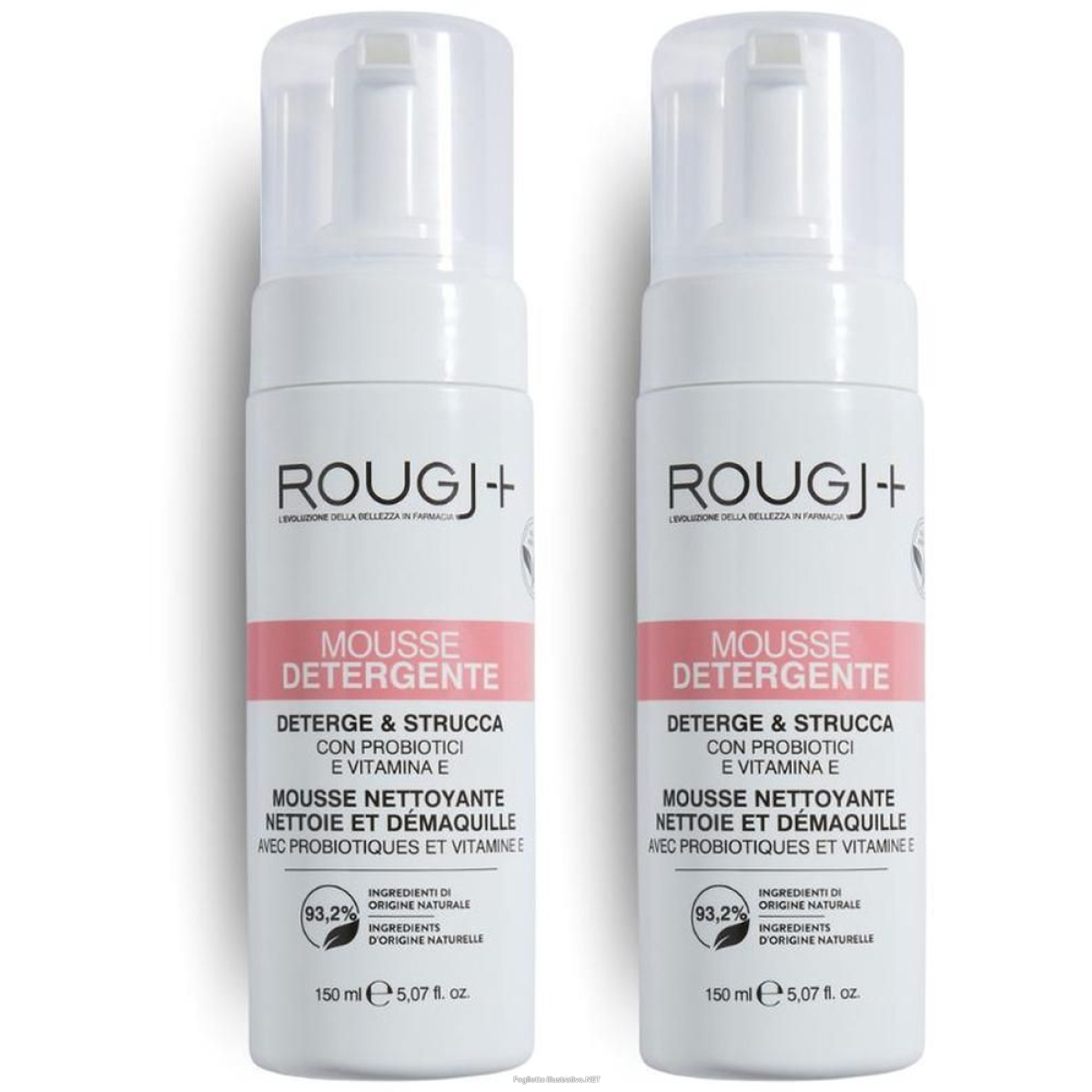 Cerca Offerte di rougj mousse viso detergente 2x150 ml e acquista online