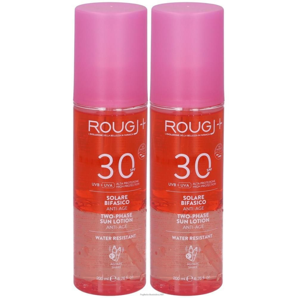 Cerca Offerte di rougj solare bifasico spf30 anti-age 2x200 ml e acquista online
