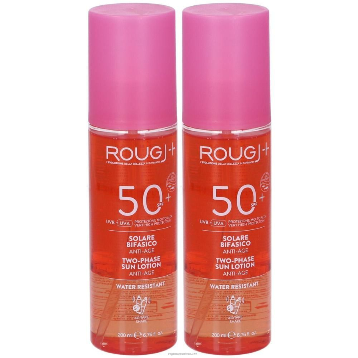 Cerca Offerte di rougj solare bifasico spf50 anti-age 2x200 ml e acquista online
