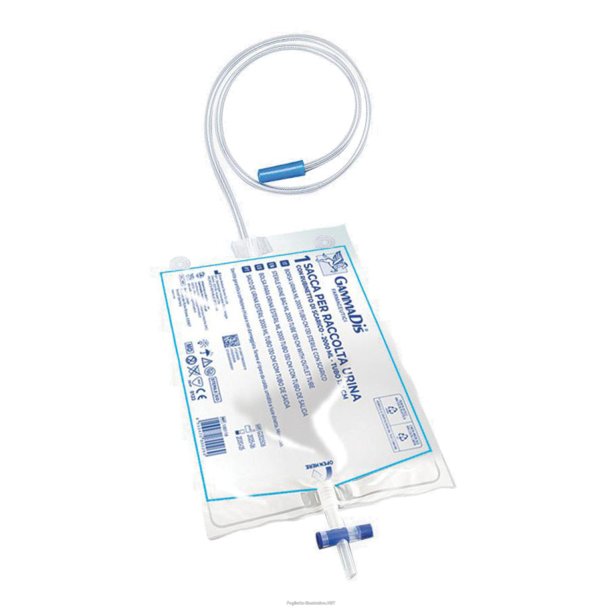 Cerca Offerte di sacca di raccolta urina da 2 litri con scarico tubo 130 cm 1 pezzo e acquista online