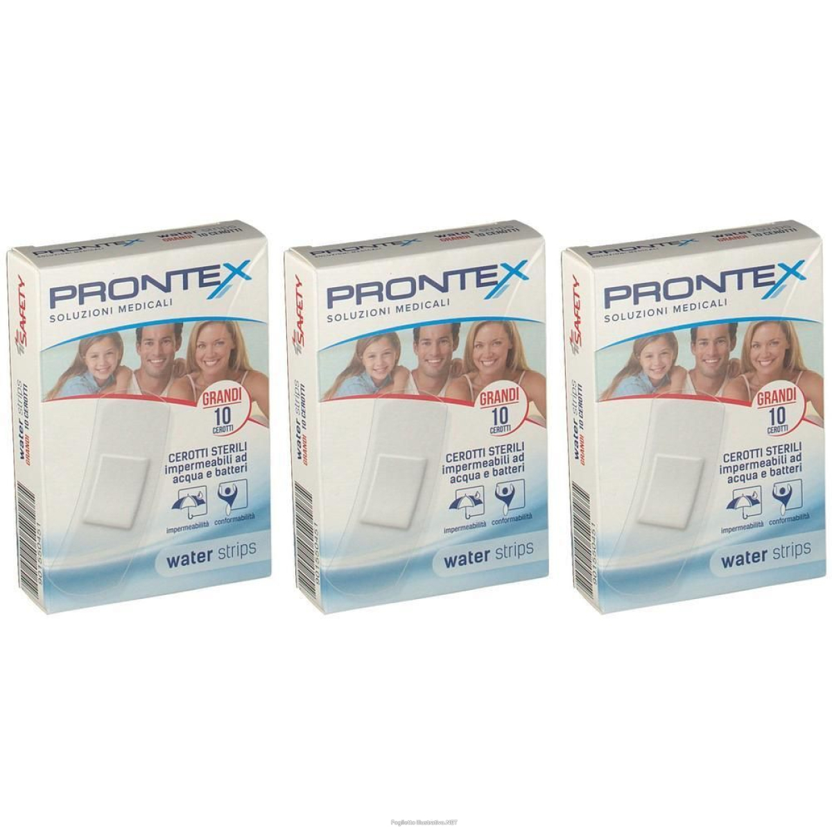 Cerca Offerte di safety prontex water strips cerotti impermeabili grandi 10 pz cerotto e acquista online