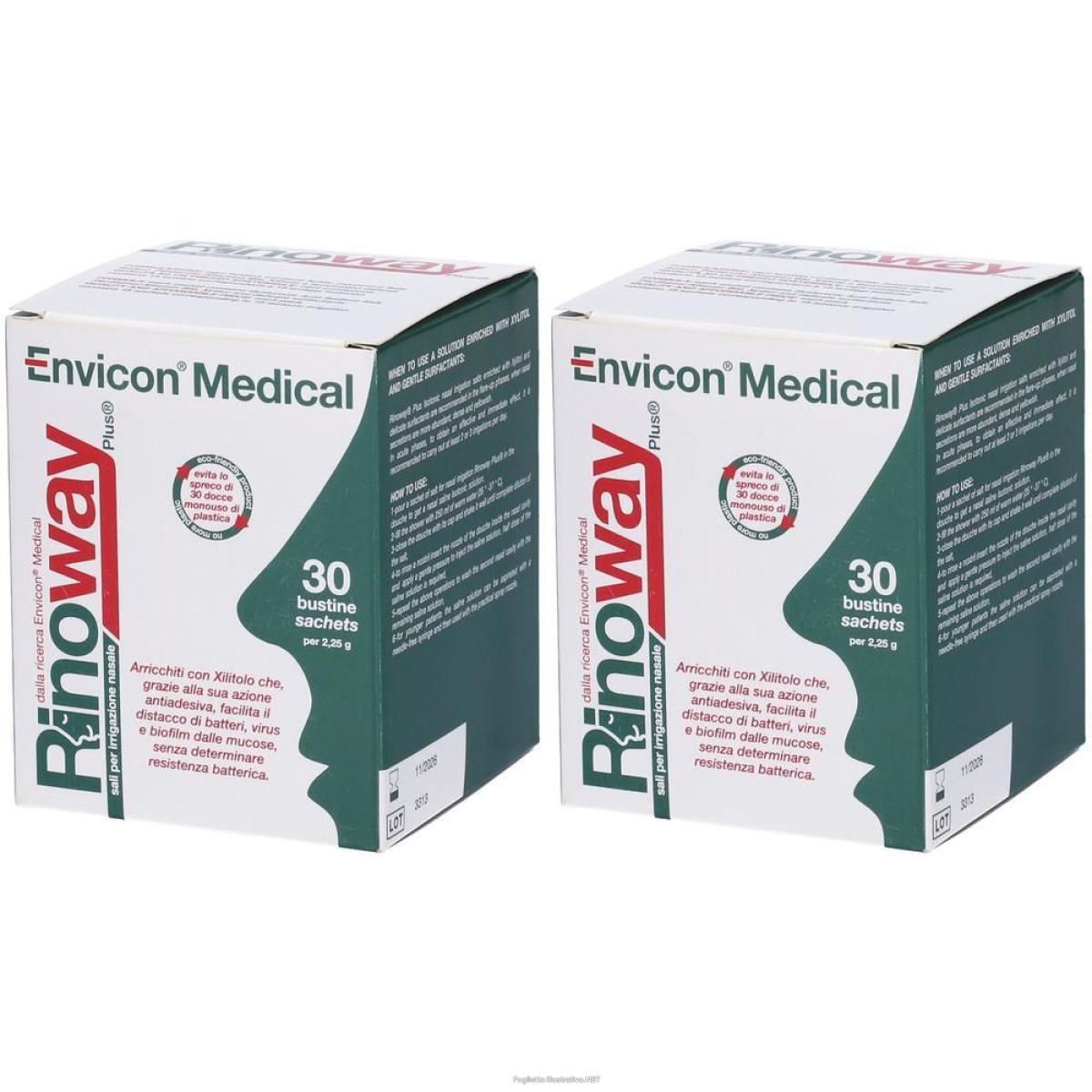 Cerca Offerte di sali isotonici rinoway plus con xilitolo 30 bustine 2x30 st e acquista online