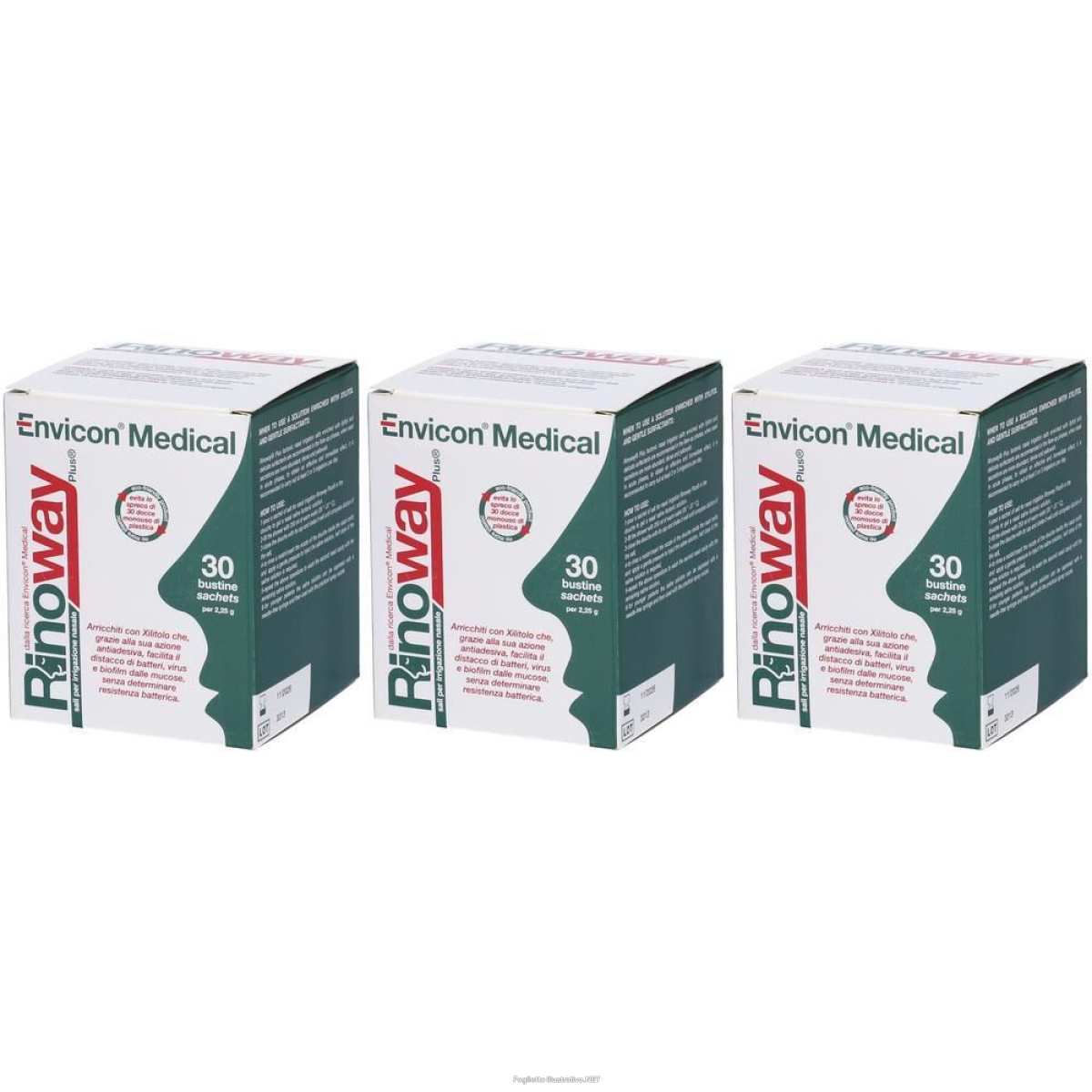 Cerca Offerte di sali isotonici rinoway plus con xilitolo 30 bustine 3x30 st e acquista online