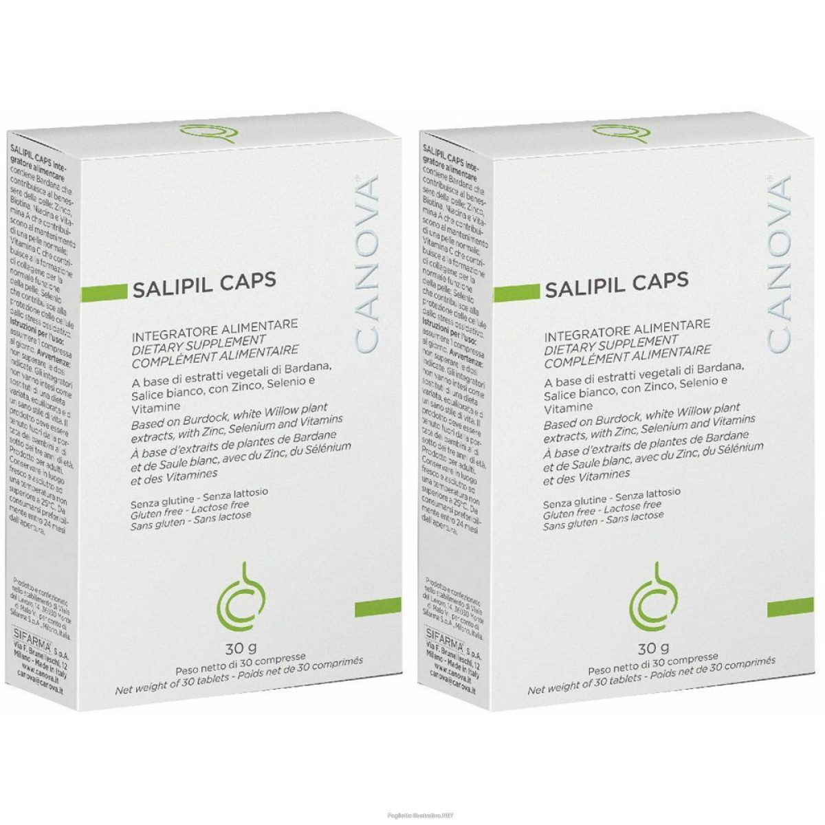 Cerca Offerte di salipil caps canova set da 2 2x30 pz compresse e acquista online