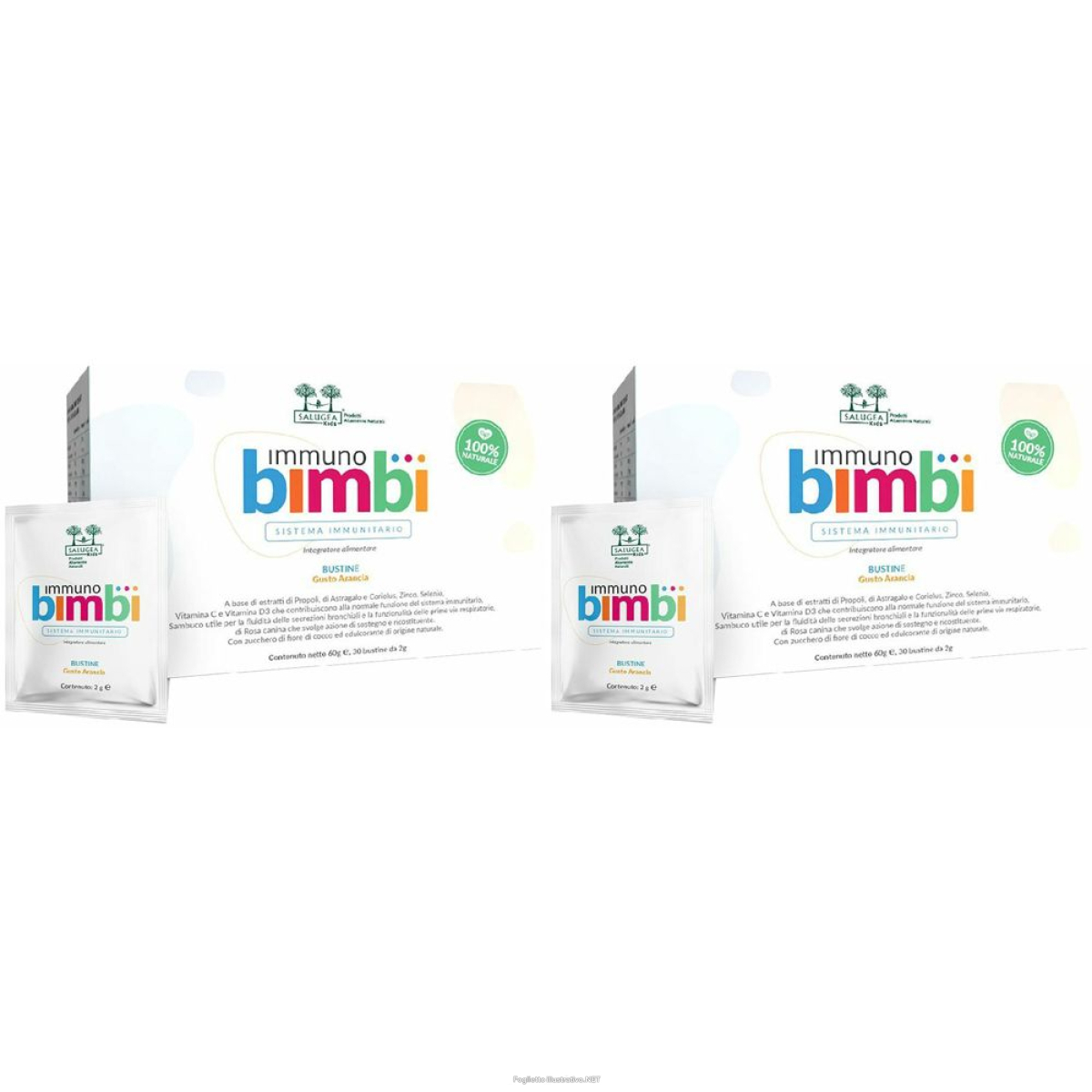 Cerca Offerte di salugea immuno bimbi bustine set da 2 2x30 pz bustina e acquista online