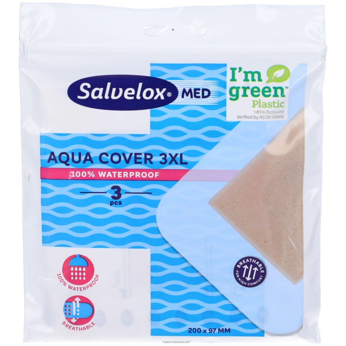 Cerca Offerte di salvelox med aqua cover 3xl cerotto waterproof 20cm x 9,7cm 3 st e acquista online