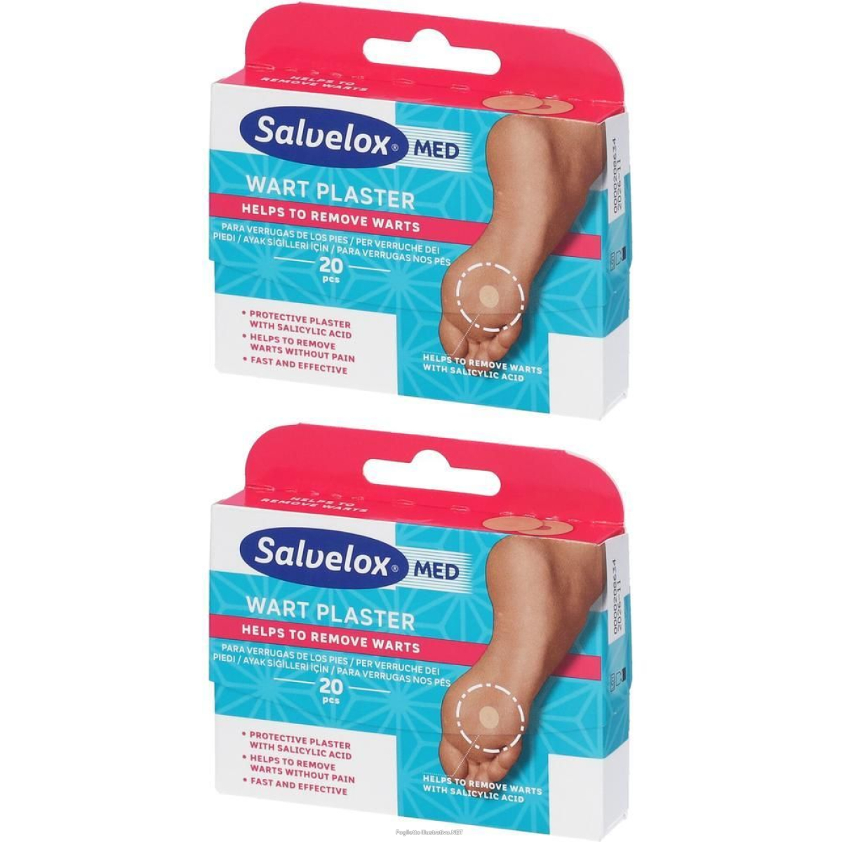 Cerca Offerte di salvelox med wart plaster cerotti per verruche plantari 2x20 st e acquista online