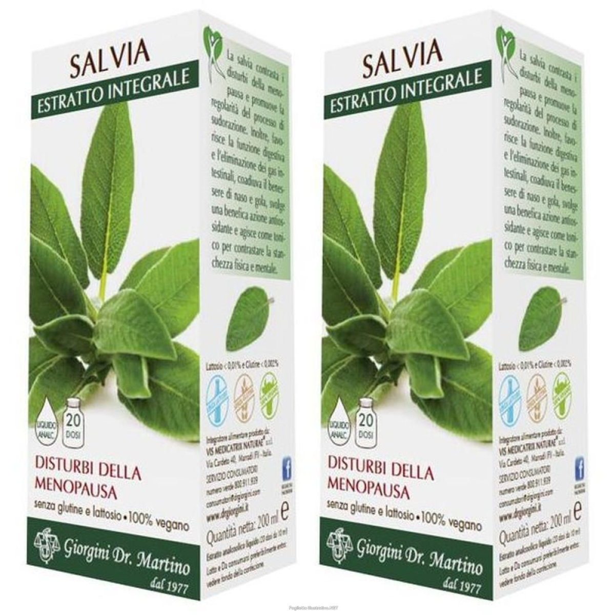 Cerca Offerte di Salvia Estratto Integrale 200 ml 2x200 ml Soluzione Orale e acquista online