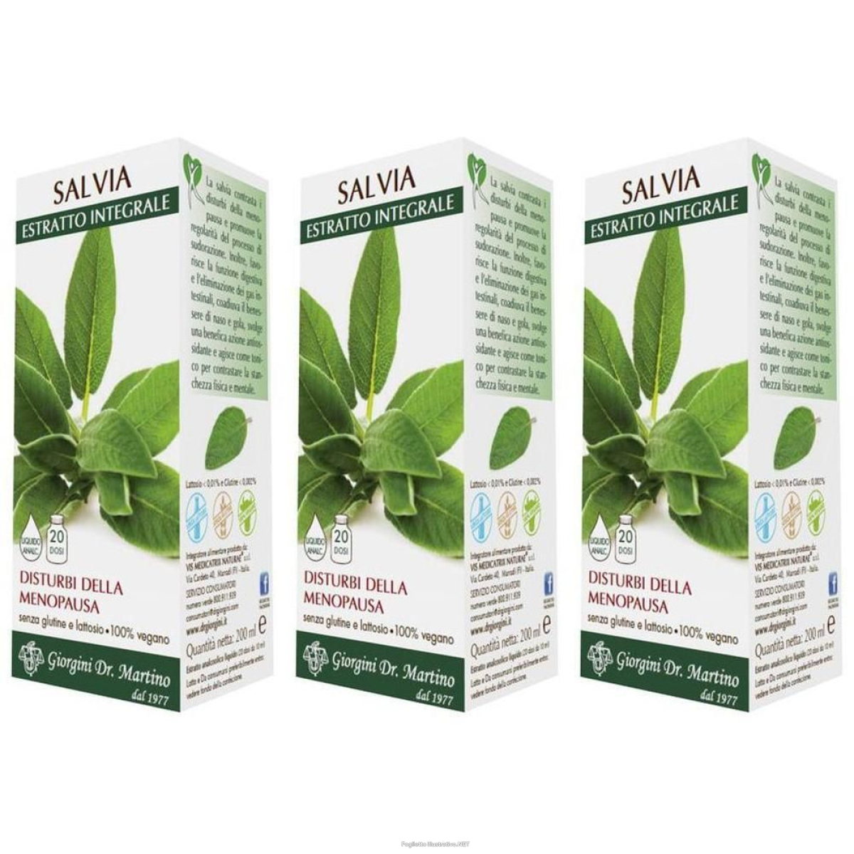 Cerca Offerte di Salvia Estratto Integrale 200 ml 3x200 ml Soluzione Orale e acquista online