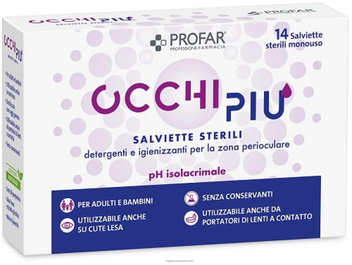 Cerca Offerte di salviette sterili detergenti e igienizzanti profar occhi piu' per la zona perioculare 14 pezzi e acquista online