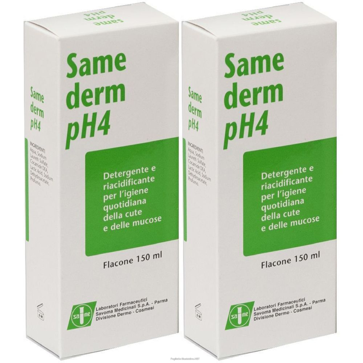 Cerca Offerte di samederm ph4 detergente 150 ml set da 2 2x150 ml e acquista online