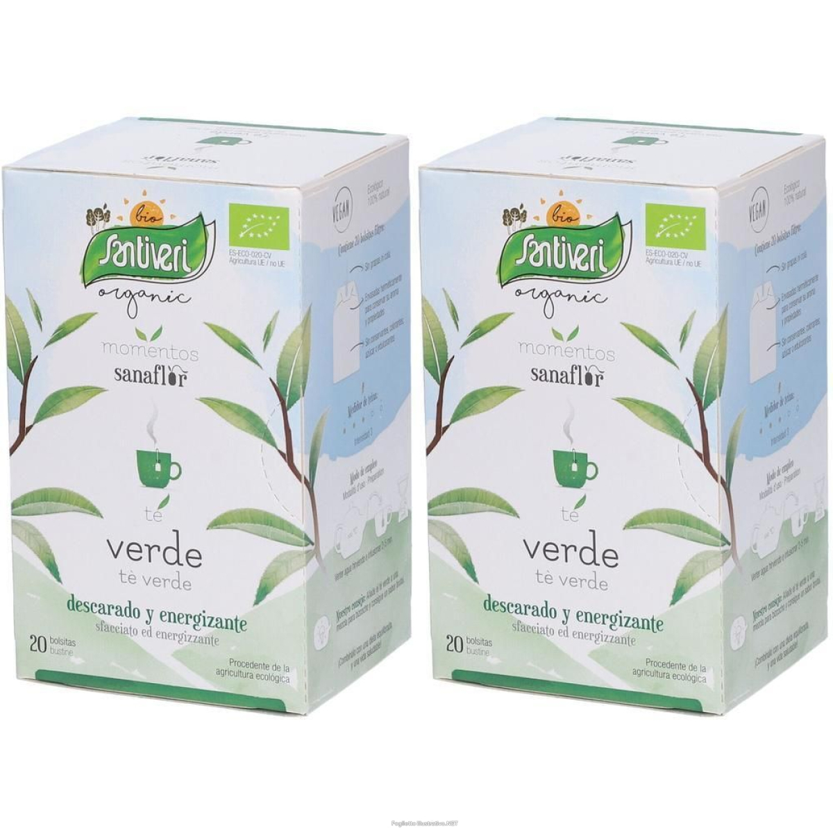 Cerca Offerte di sanaflor te verde bio 20 bustine 30 g 2x20 pz bustina e acquista online