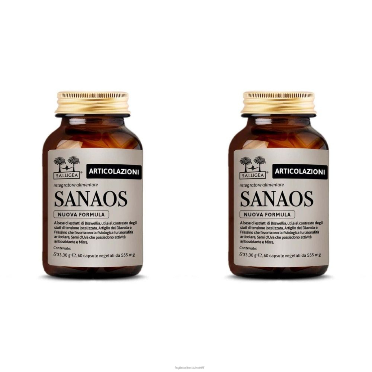 Cerca Offerte di sanaos nuova formula salugea - ossa e articolazioni capsule set da 2 e acquista online