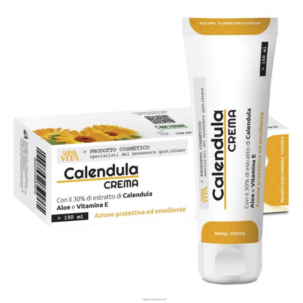 Cerca Offerte di sanavita crema calendula 150ml - crema lenitiva con 30% di estratto di calendula, aloe e vitamina e e acquista online