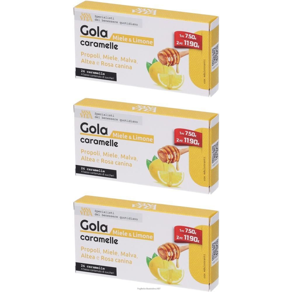 Cerca Offerte di sanavita gola miele & limone caramelle 3x24 g e acquista online