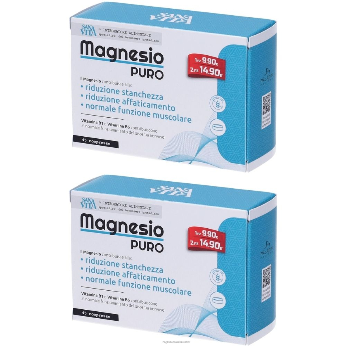Cerca Offerte di sanavita magnesio puro compresse set da 2 pz e acquista online