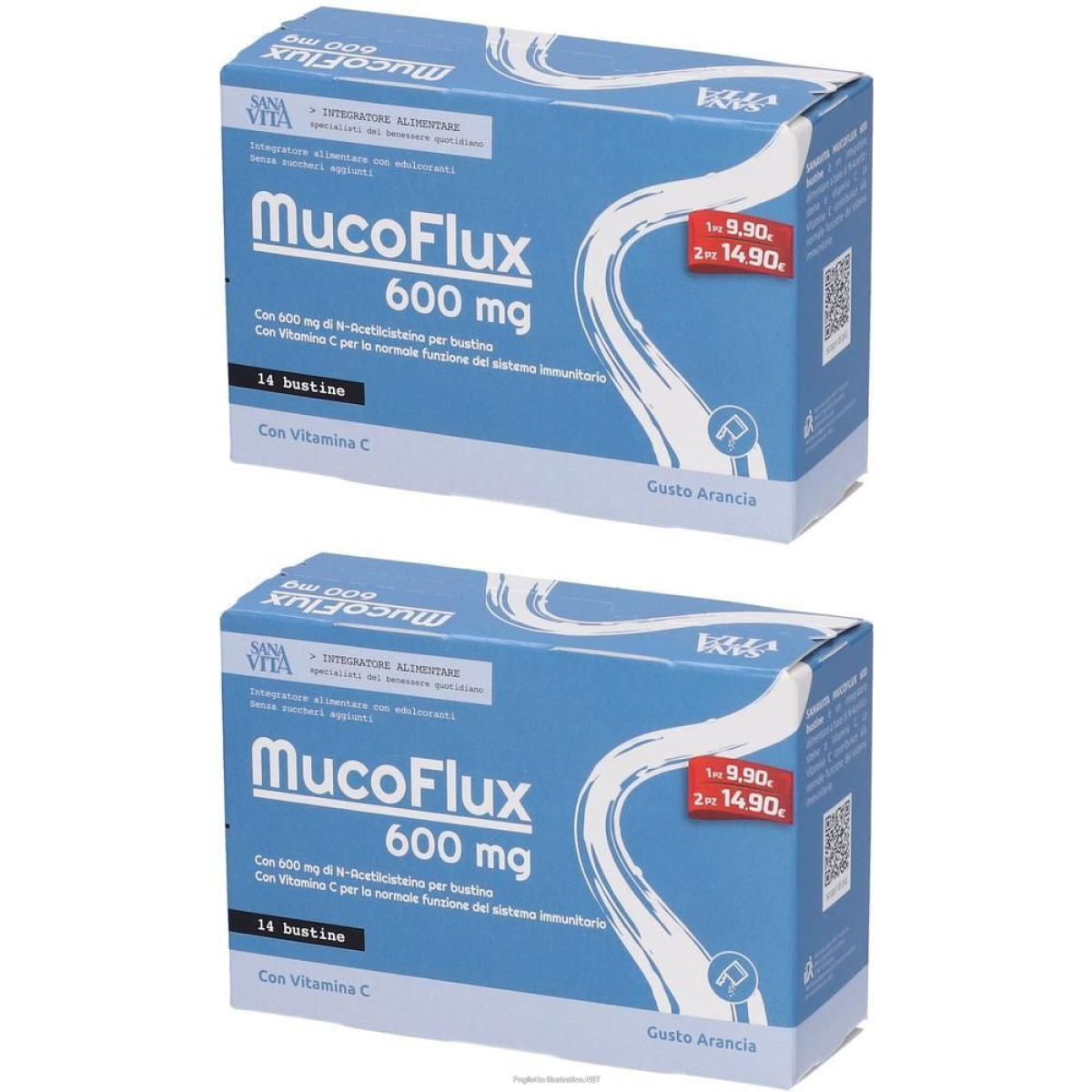 Cerca Offerte di sanavita mucoflux 600mg bustine gusto arancia 2x42 g polvere per soluz e acquista online
