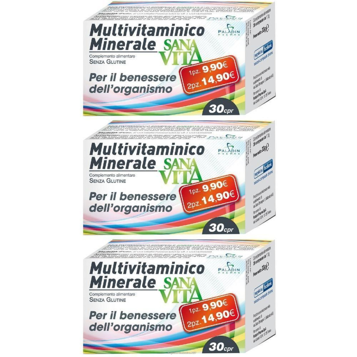 Cerca Offerte di sanavita multivitaminico minerale 30 compresse 3x30 pz e acquista online