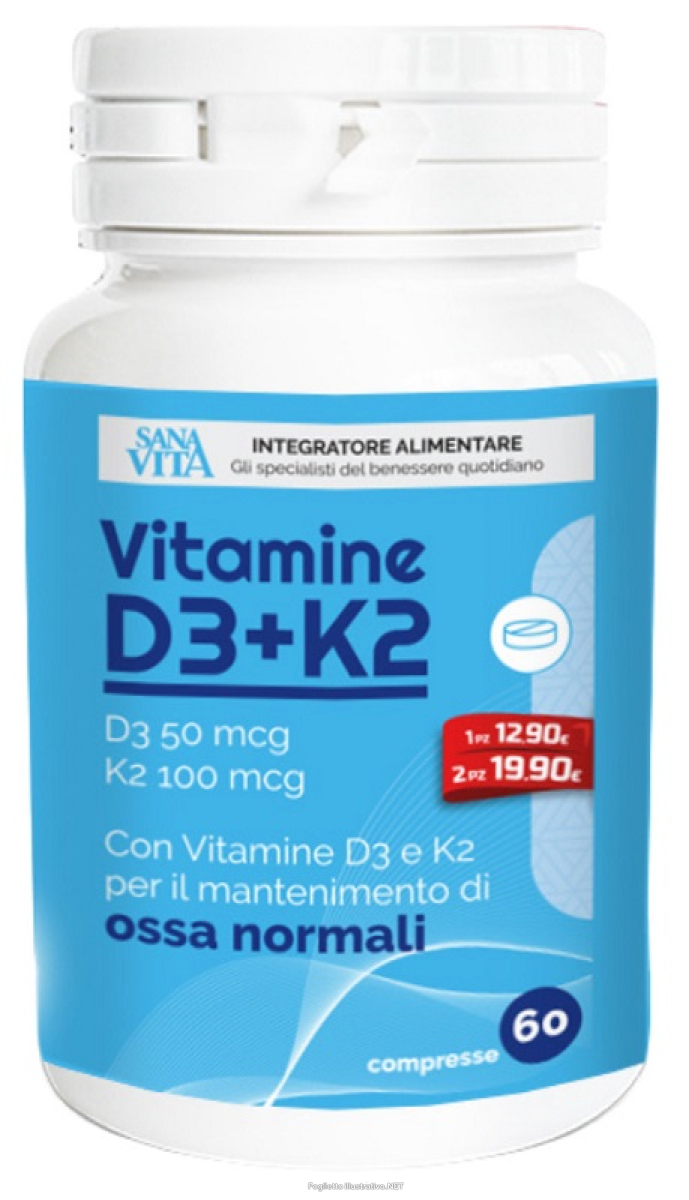 Cerca Offerte di sanavita vitamina d3 + k2 60 compresse e acquista online