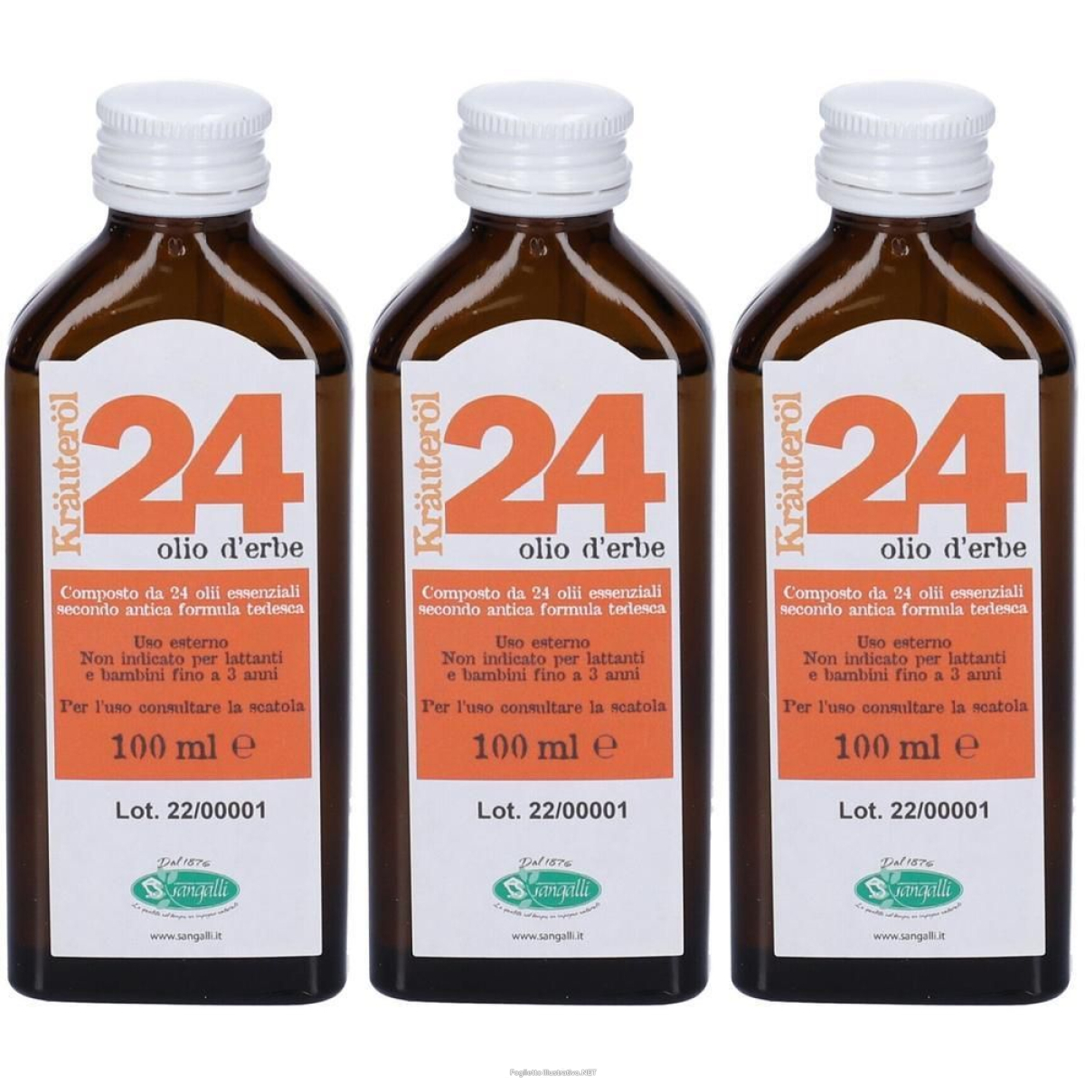 Cerca Offerte di sangalli krauterol 24 olio 3x100 ml liquido e acquista online