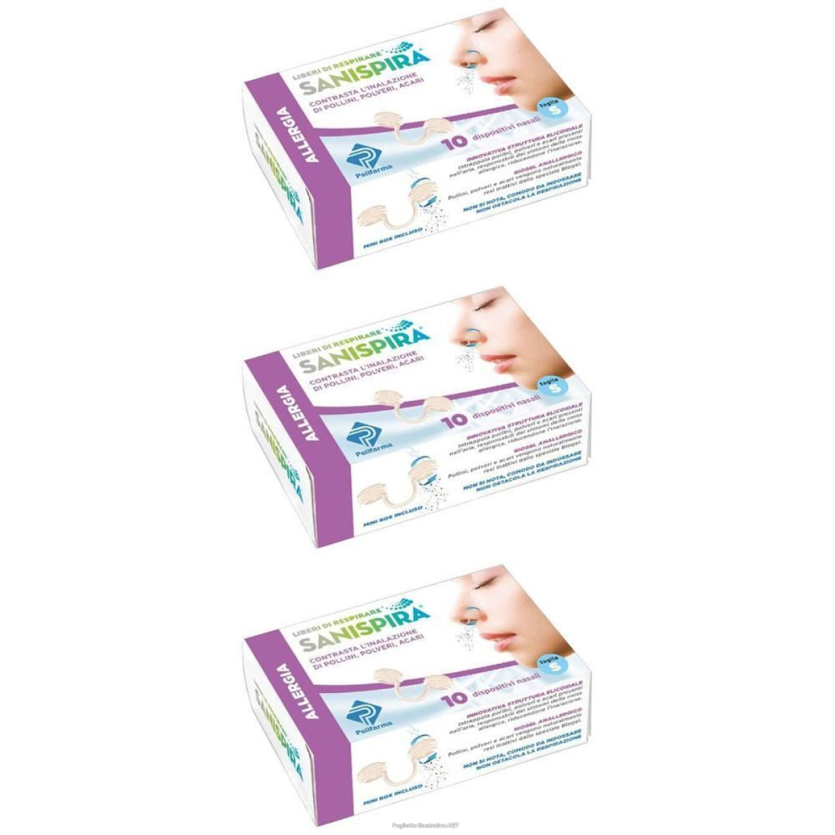Cerca Offerte di sanispira allergia dispositivo nasale 10 pezzi taglia l 3x10 st e acquista online