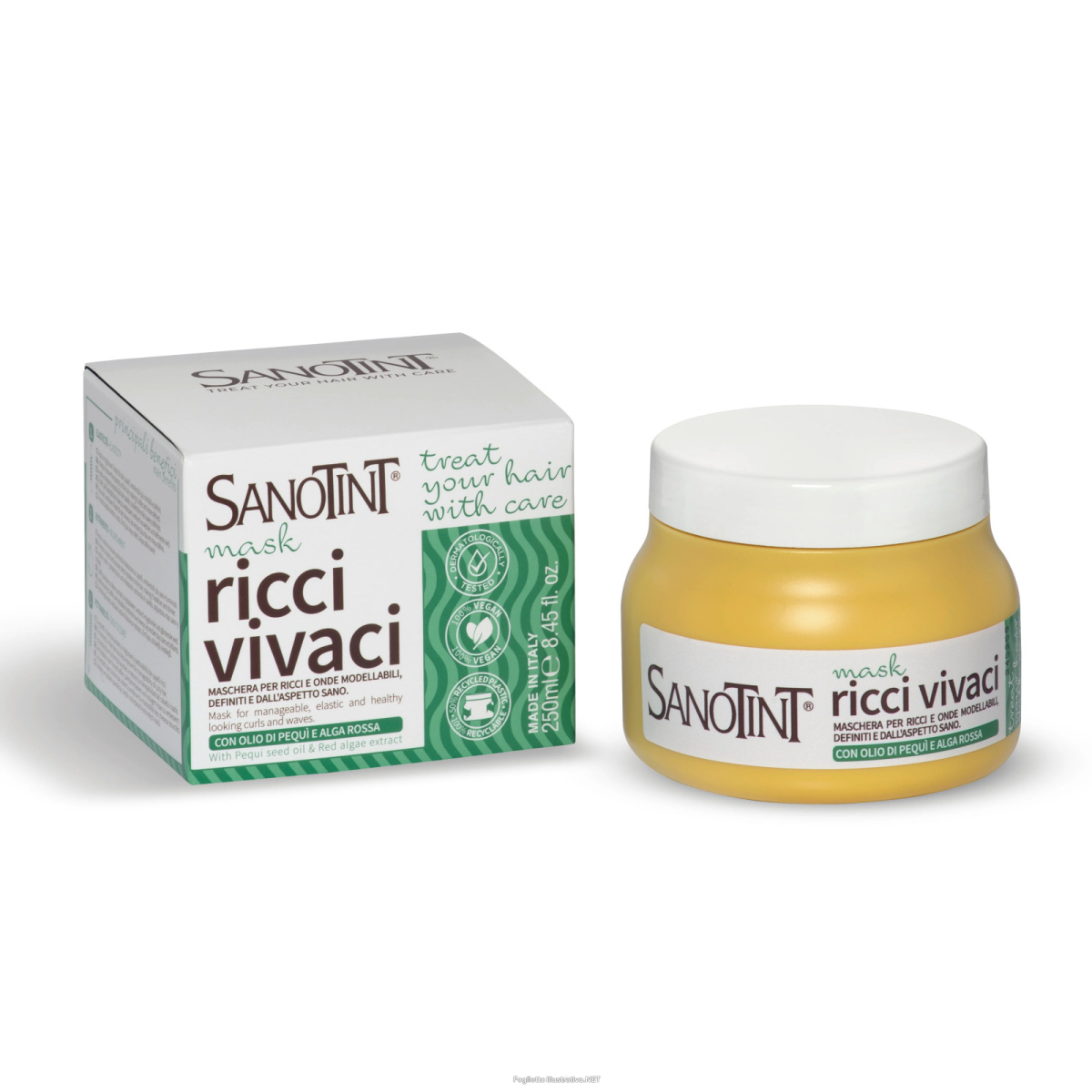 Cerca Offerte di sanotint mask ricci vivaci maschera per capelli con olio di pequì e alga rossa 250ml e acquista online