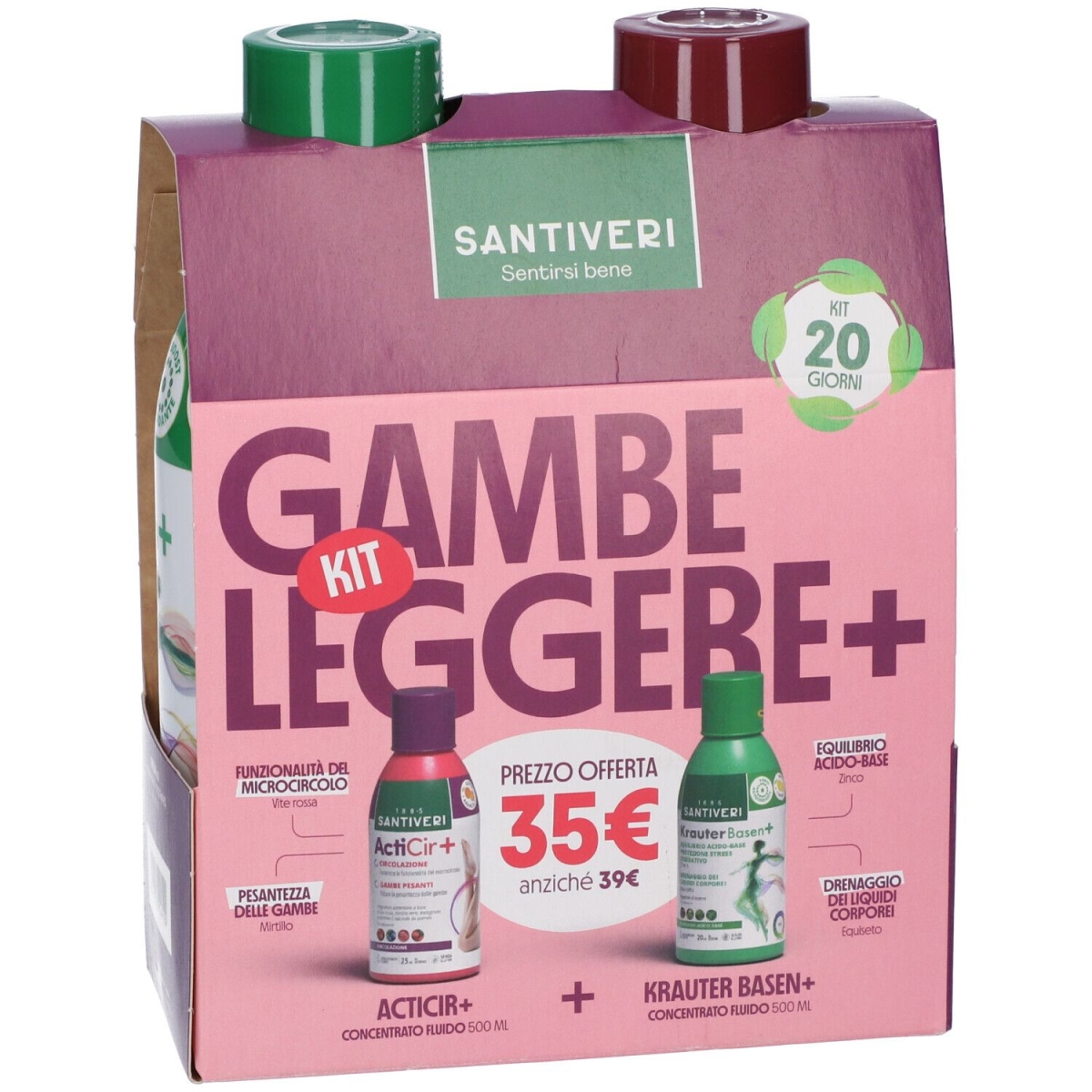 Cerca Offerte di Santiveri kit gambe leggere 1000 ml set e acquista online