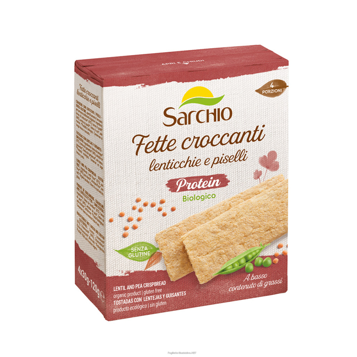 Cerca Offerte di sarchio fette croccanti protein lenticchie e piselli senza glutine 120 grammi e acquista online