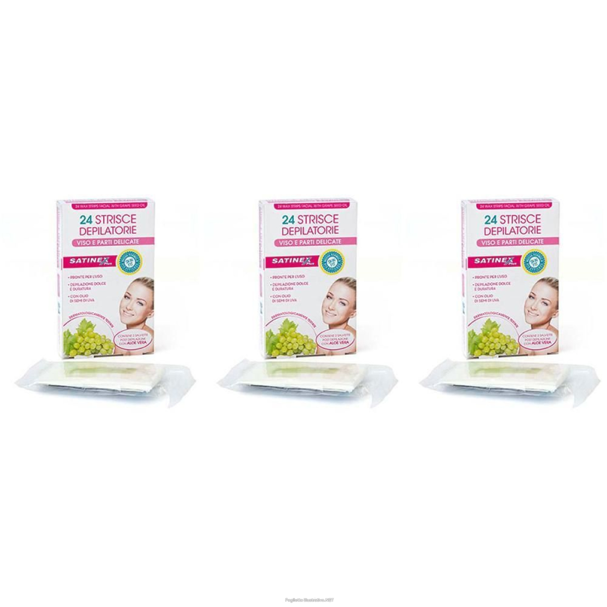 Cerca Offerte di satinex plus strisce depilatorie viso e parti delicate 3x24 pz e acquista online