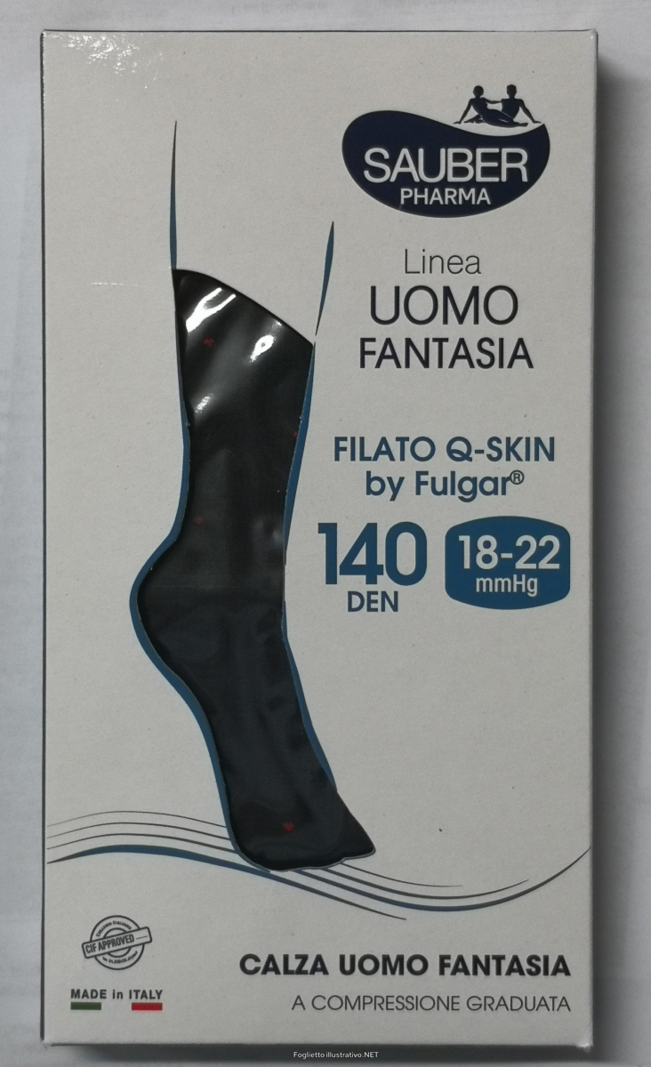 Cerca Offerte di sauber linea uomo fantasia filato q-skin 18-22 mmhg calza 140 denari nero pois rossi taglia s/m e acquista online
