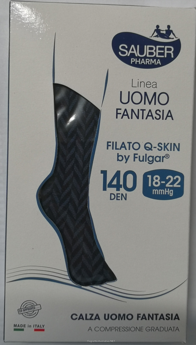 Cerca Offerte di sauber linea uomo fantasia filato q-skin 18-22 mmhg calza 140 denari spiga nero taglia l/xl e acquista online