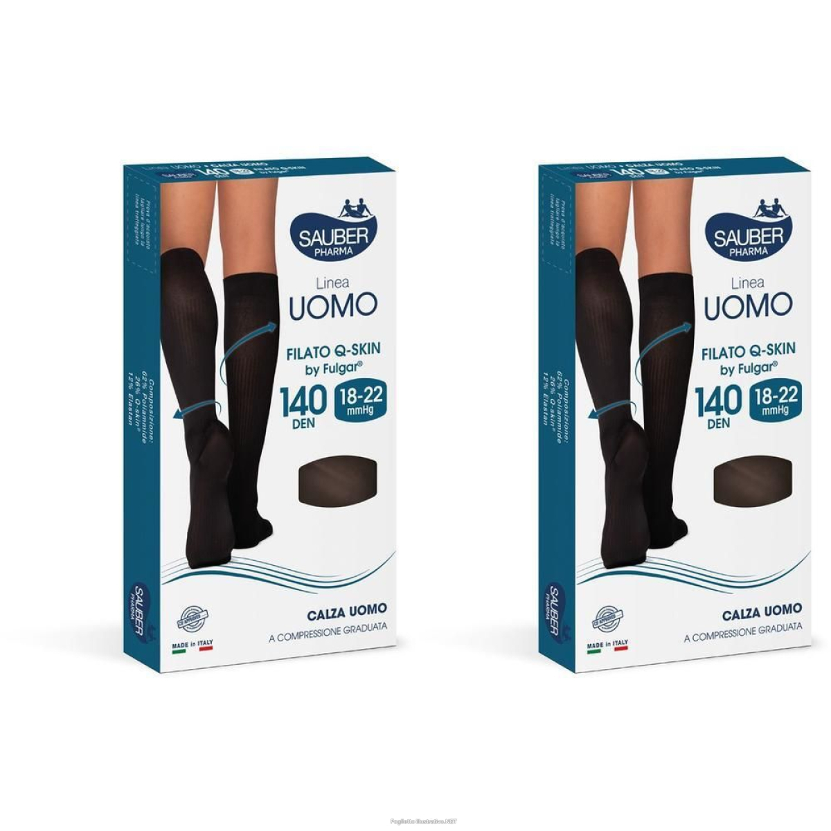 Cerca Offerte di sauber uomo q-skin 140 den nero tg l/xl 2x1 st e acquista online