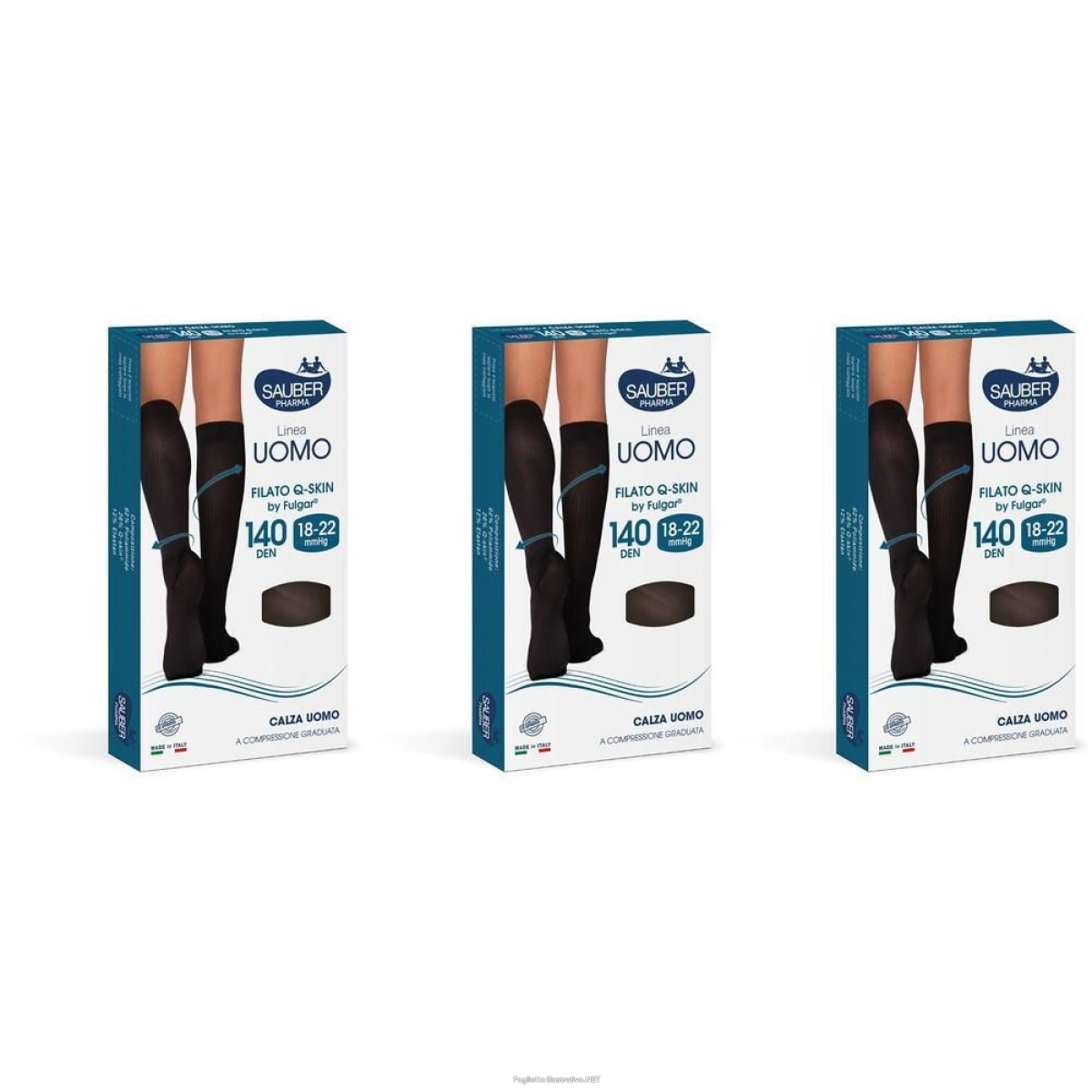 Cerca Offerte di sauber uomo q-skin 140 den nero tg l/xl 3x1 st e acquista online